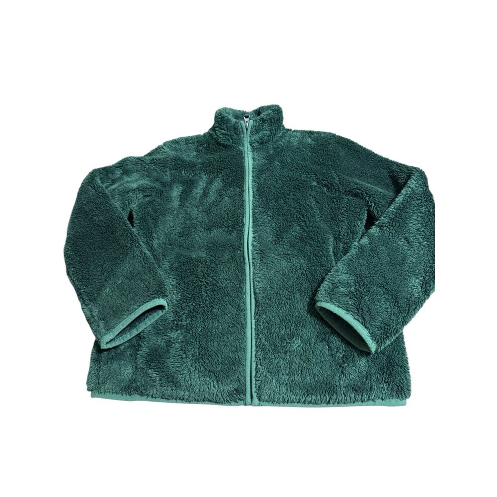PRIMARY Kids Fleece Full Zip Sweater Jacket Size 10 Green